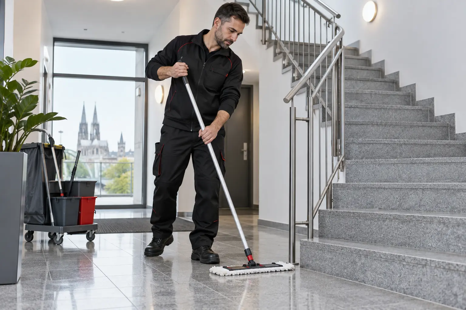 Professionelle Treppenhausreinigung